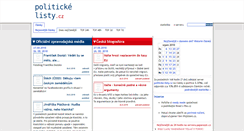 Desktop Screenshot of politicke-listy.cz