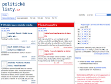 Tablet Screenshot of politicke-listy.cz
